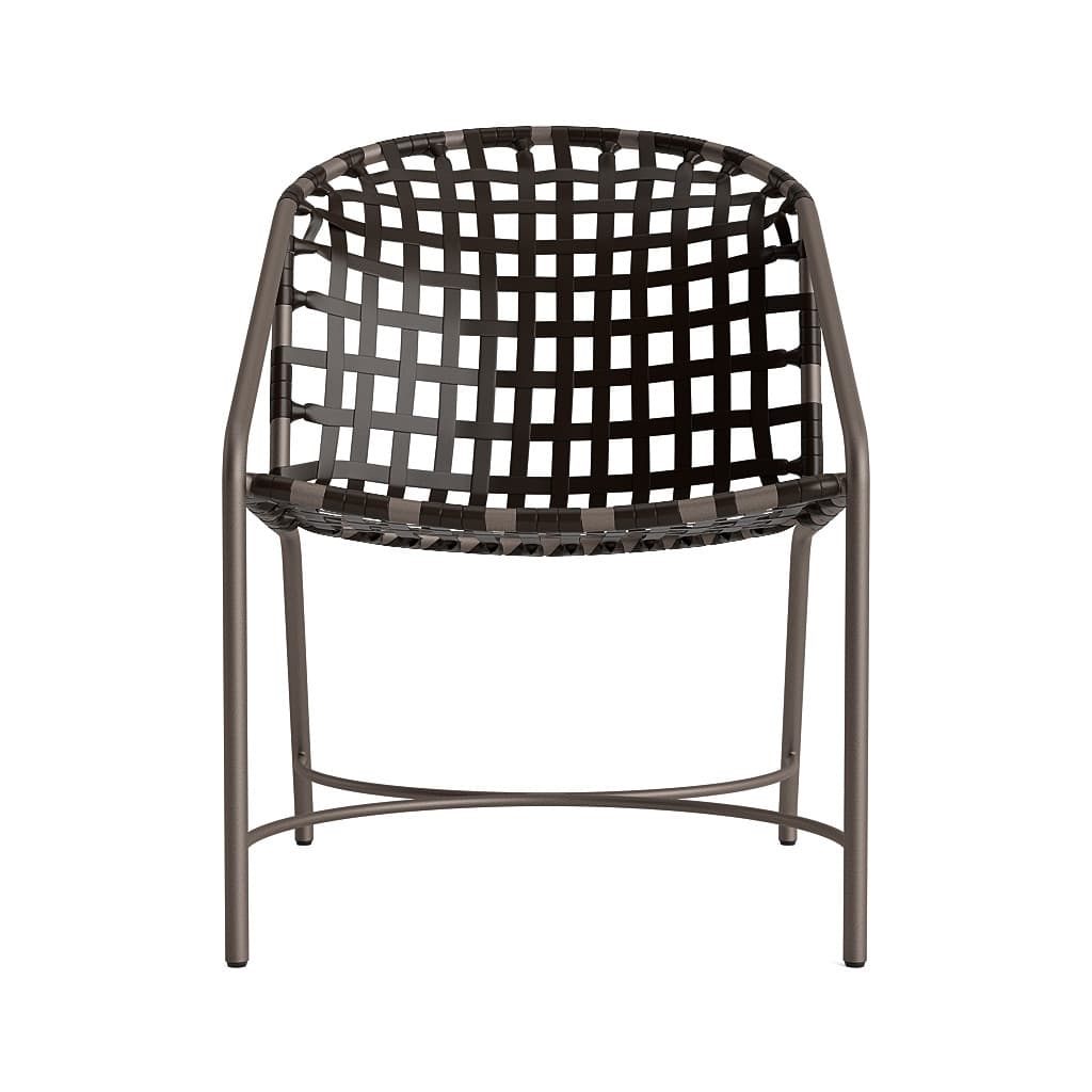 Kantan Aluminum Vinyl Arm Chair Brown Jordan