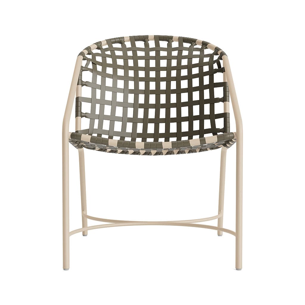 Kantan Aluminum Vinyl Arm Chair Brown Jordan