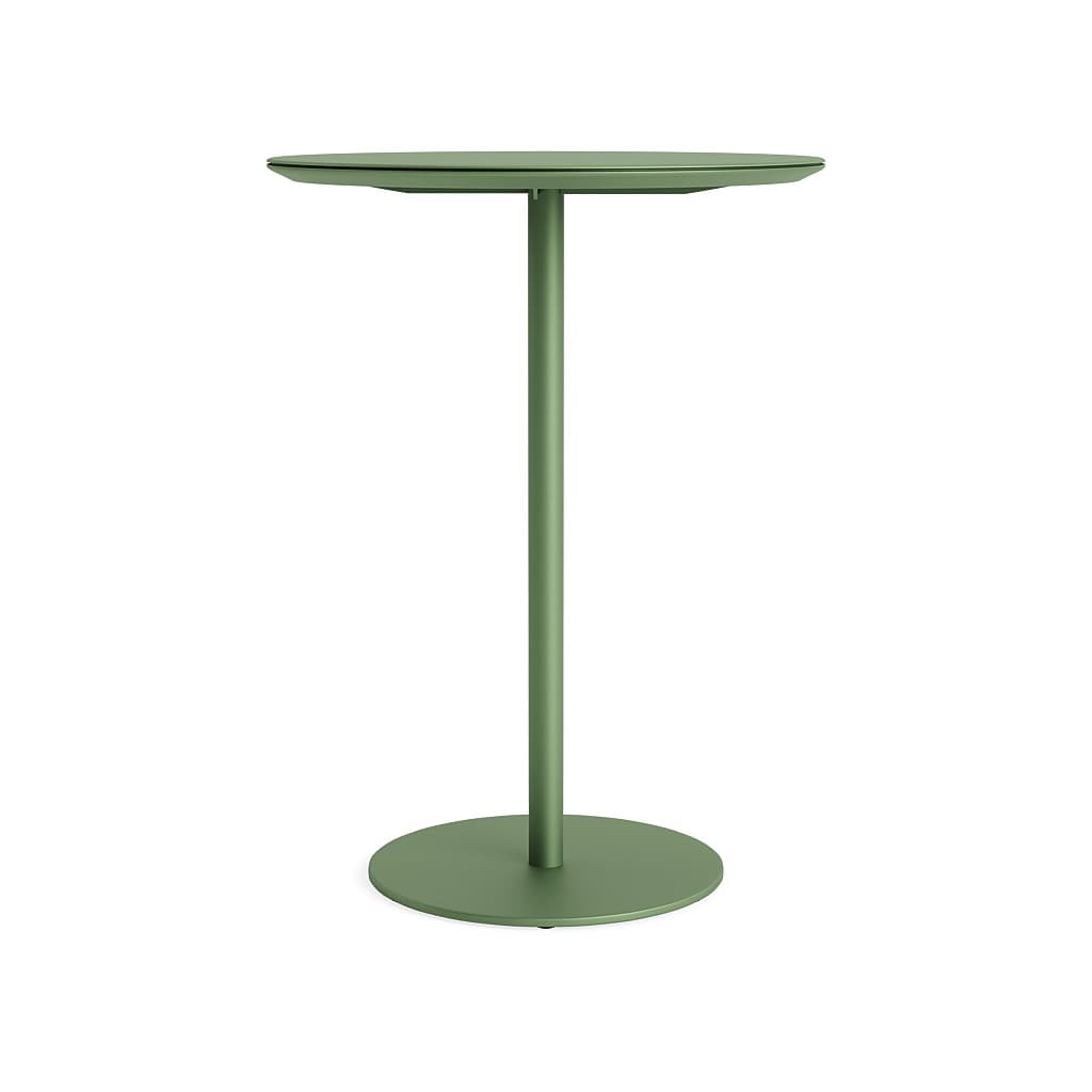 Lisbon 30" Round Bar Table Solid Top Brown Jordan